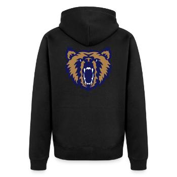 ours face logo club - Veste à capuche bio Premium Unisexe - noir - Dos - Nico (187cm)