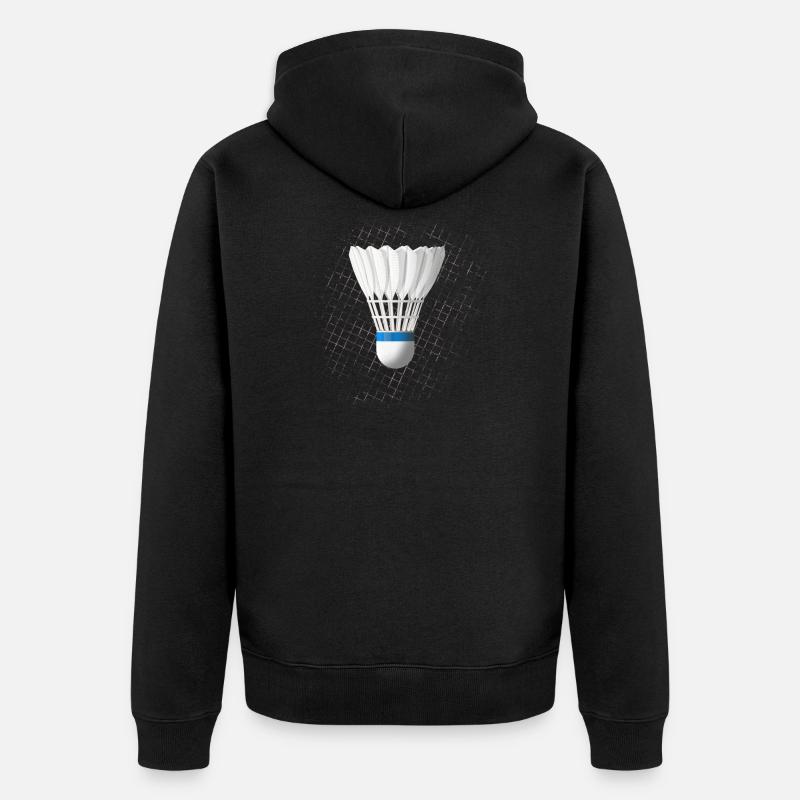 Badminton badminton - Veste à capuche bio Premium Unisexe - noir