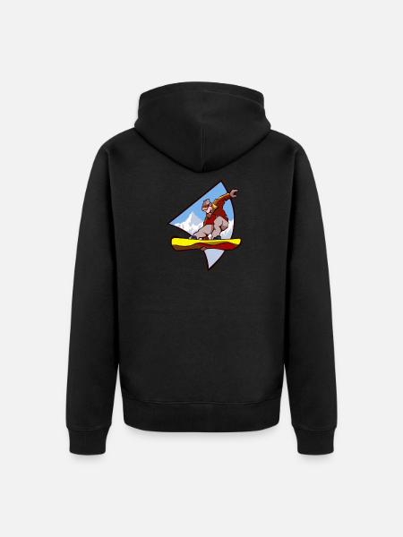 Sports - Unisex Premium Organic Zip Hoodie - black