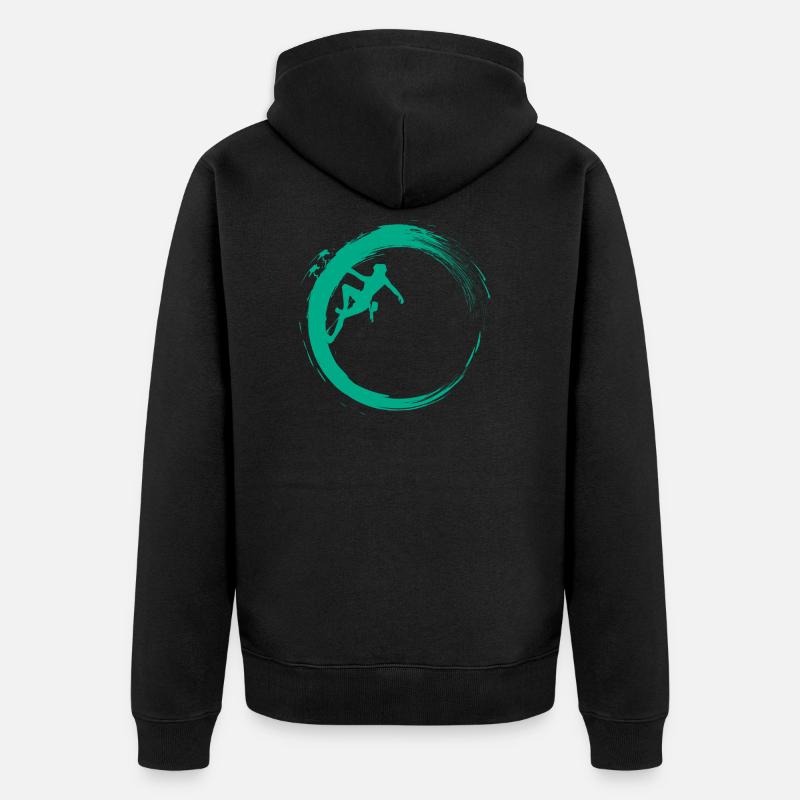 Bouldering - Veste à capuche bio Premium Unisexe - noir