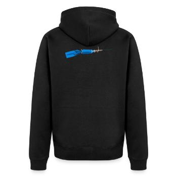 Feu d'artifice Pyro Trueno Petardo Blue - Veste à capuche bio Premium Unisexe - noir - Dos - Nico (187cm)
