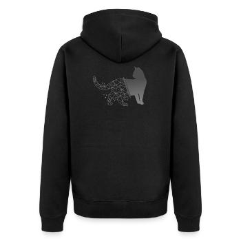 Cat - Veste à capuche bio Premium Unisexe - noir - Dos - Nico (187cm)