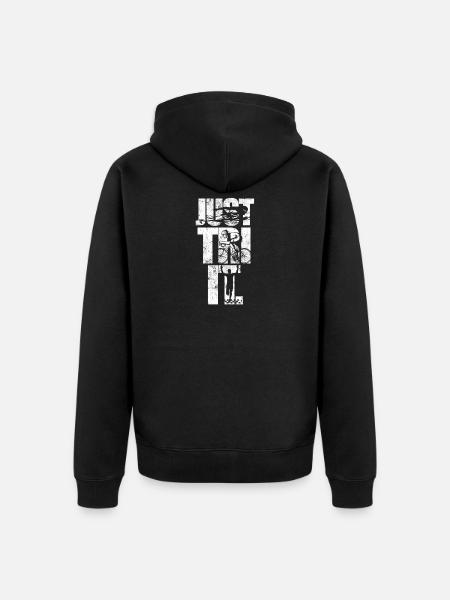 Triathlon triathlete - Unisex Premium Organic Zip Hoodie - black