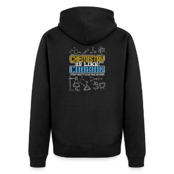 Professeur de chimie en disant - Veste à capuche bio Premium Unisexe - noir - Dos - Nico (187cm)