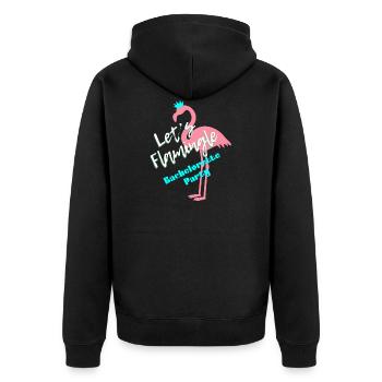 JGA équipe mariée marié - Veste à capuche bio Premium Unisexe - noir - Dos - Nico (187cm)