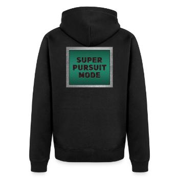Super Pursuit Fashion - Veste à capuche bio Premium Unisexe - noir - Dos - Nico (187cm)