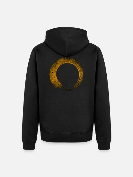 Zen Buddhism Japan - Unisex Premium Organic Zip Hoodie - black