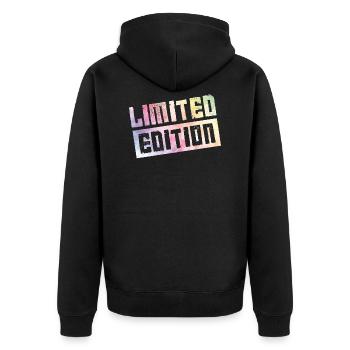 limited edition - Veste à capuche bio Premium Unisexe - noir - Dos - Nico (187cm)