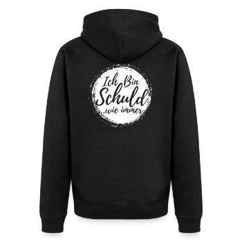 Je suis la faute Drôle de Sarcastique Cadeau - Veste à capuche bio Premium Unisexe - noir - Dos - Nico (187cm)