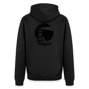 réprimande - Veste à capuche bio Premium Unisexe - noir - Dos - Nico (187cm)