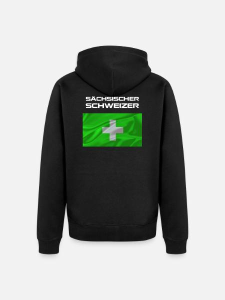 sächsischer schweizer 2 - Unisex Premium Bio Zip Hoodie - Schwarz