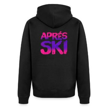 Après-ski - Veste à capuche bio Premium Unisexe - noir - Dos - Nico (187cm)