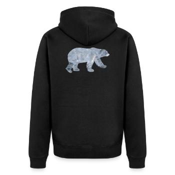 Ours polaire ours polaire - Veste à capuche bio Premium Unisexe - noir - Dos - Nico (187cm)