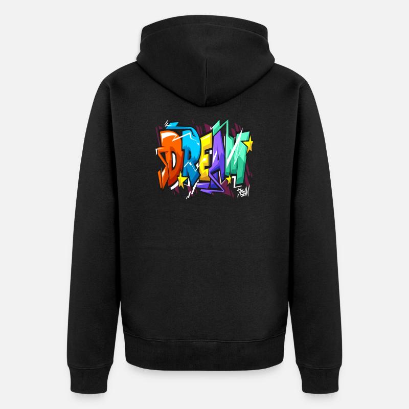Graffiti Dream - Veste à capuche bio Premium Unisexe - noir