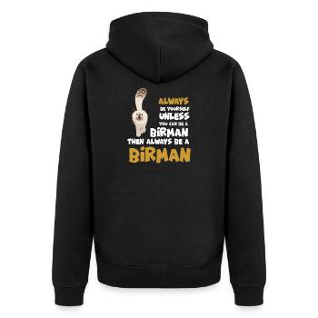 Birman - Veste à capuche bio Premium Unisexe - noir - Dos - Nico (187cm)
