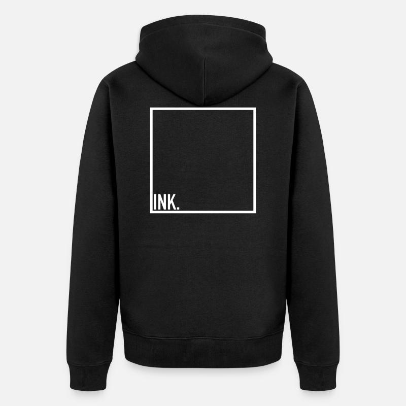 Texte graphique "INK" - Veste à capuche bio Premium Unisexe - noir
