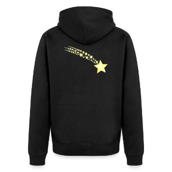 étoile étoile - Veste à capuche bio Premium Unisexe - noir - Dos - Nico (187cm)