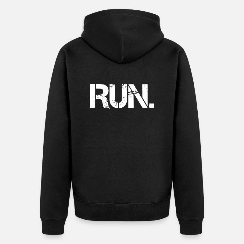 course - Veste à capuche bio Premium Unisexe - noir