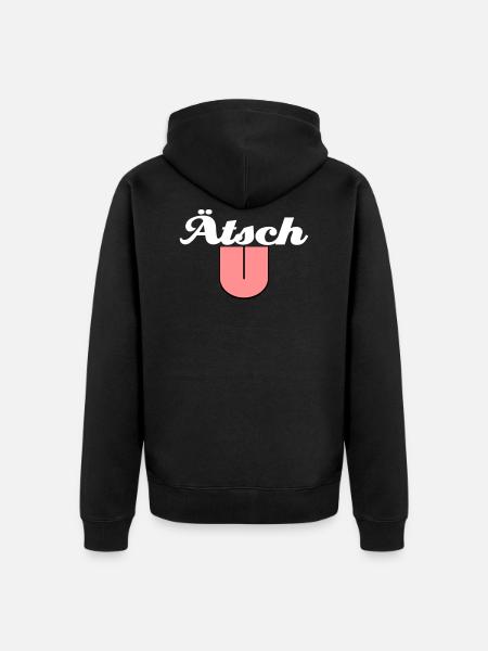 A tsch - Unisex Premium Bio Zip Hoodie - Schwarz