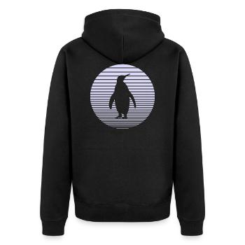 manchot - Veste à capuche bio Premium Unisexe - noir - Dos - Nico (187cm)