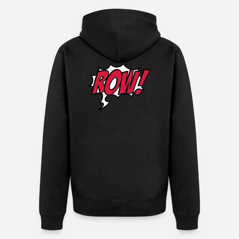 row - Veste à capuche bio Premium Unisexe - noir