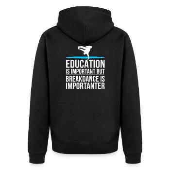 Breakdance T-shirt enfants Hip Hop Rap Idée cadeau - Veste à capuche bio Premium Unisexe - noir - Dos - Nico (187cm)