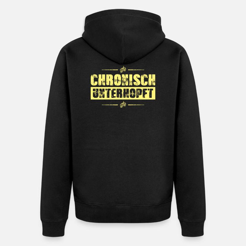 chroniquement sous-exploité - Veste à capuche bio Premium Unisexe - noir