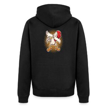 Dabbing Coq Dab Danse Danse Dabben Cadeau - Veste à capuche bio Premium Unisexe - noir - Dos - Nico (187cm)