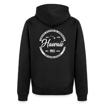 Hawaii - Veste à capuche bio Premium Unisexe - noir - Dos - Nico (187cm)