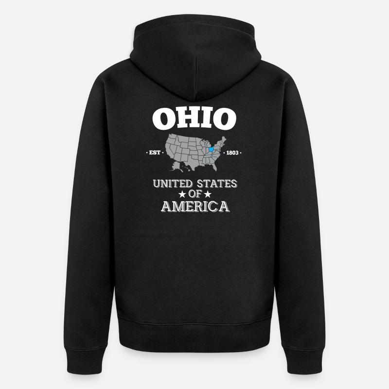 Ohio - Veste à capuche bio Premium Unisexe - noir