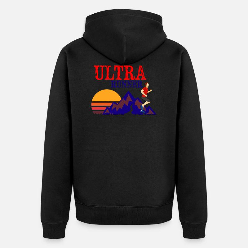 Ultramarathon - Veste à capuche bio Premium Unisexe - noir