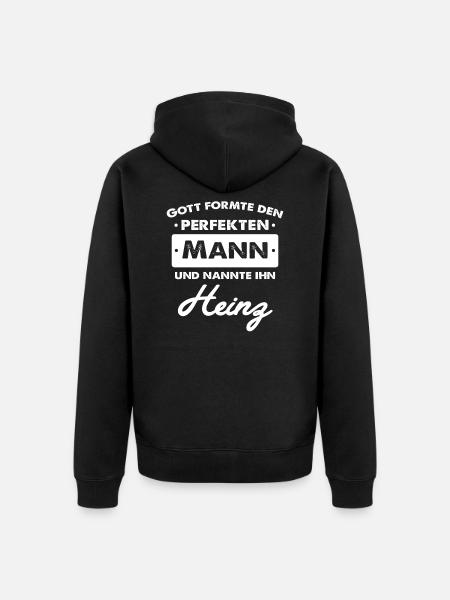 Heinz - Unisex Premium Organic Zip Hoodie - black