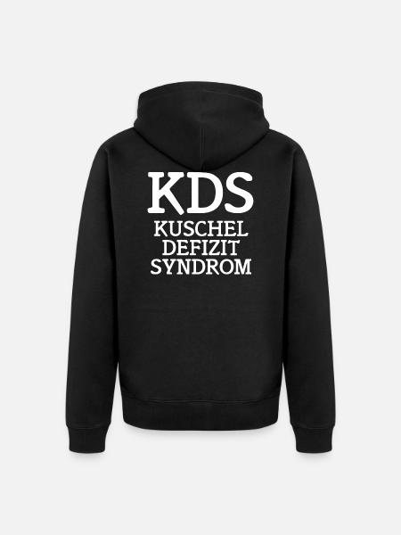 kds kuschel defizit syndrom - Unisex Premium Bio Zip Hoodie - Schwarz