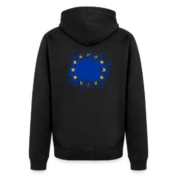 Europe - Veste à capuche bio Premium Unisexe - noir - Dos - Nico (187cm)