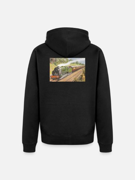bournemouth belle - Unisex Premium Organic Zip Hoodie - black