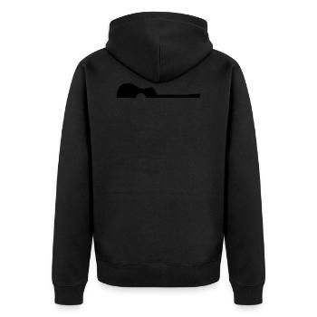 guitare - Veste à capuche bio Premium Unisexe - noir - Dos - Nico (187cm)