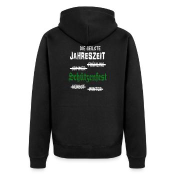 Dire drôle de tireur - Veste à capuche bio Premium Unisexe - noir - Dos - Nico (187cm)