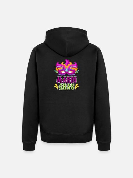 Beste Geschenkideen für Karneval - Unisex Premium Bio Zip Hoodie - Schwarz