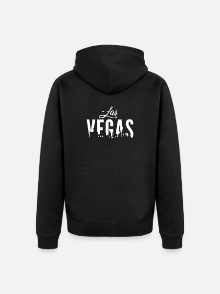 Las Vegas - Unisex Premium Bio Zip Hoodie - Schwarz