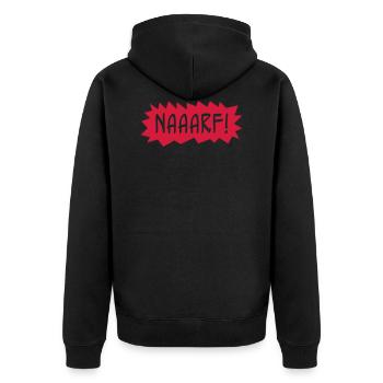 Narf - Veste à capuche bio Premium Unisexe - noir - Dos - Nico (187cm)