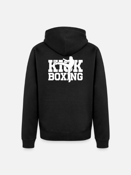 KICKBOXING - Unisex Premium Organic Zip Hoodie - black