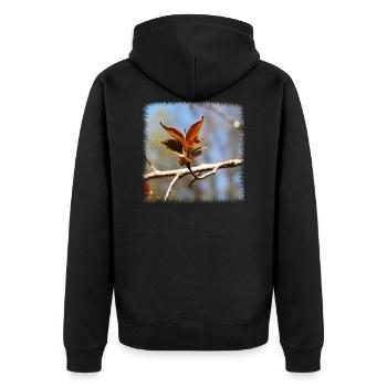 nature - Veste à capuche bio Premium Unisexe - noir - Dos - Nico (187cm)