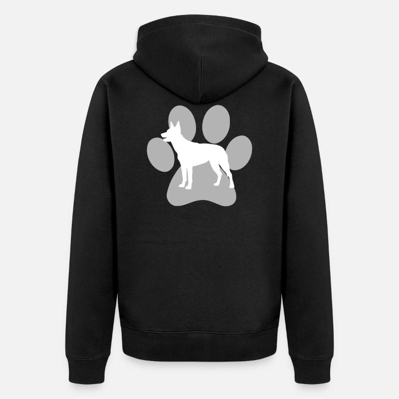 Australian Kelpie - Unisex Premium Bio Zip Hoodie - Schwarz