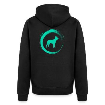 Australian Kelpie - Veste à capuche bio Premium Unisexe - noir - Dos - Nico (187cm)