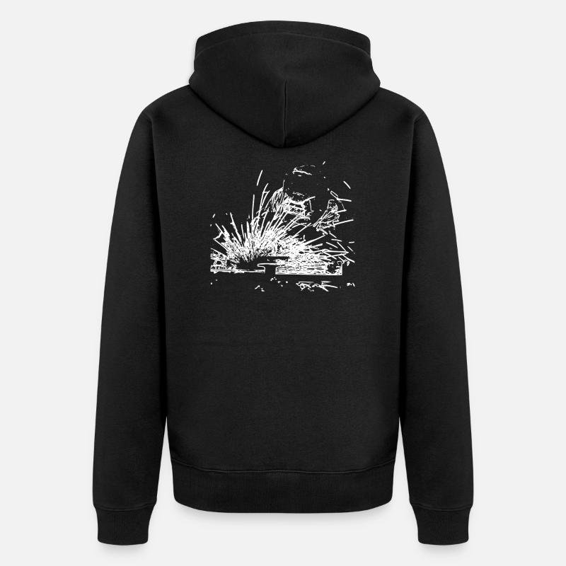 soudage - Veste à capuche bio Premium Unisexe - noir