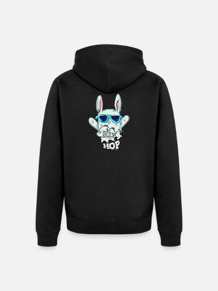 Hip Hop - Unisex Premium Bio Zip Hoodie - Schwarz