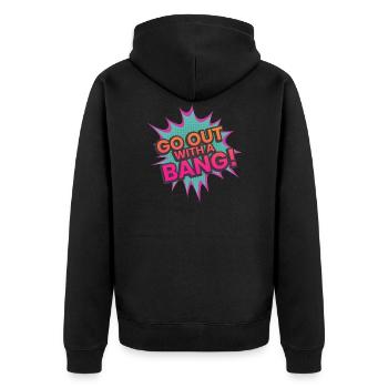 ballon - Veste à capuche bio Premium Unisexe - noir - Dos - Nico (187cm)