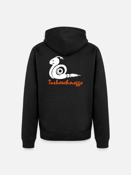 Turboschnecke - Unisex Premium Bio Zip Hoodie - Schwarz