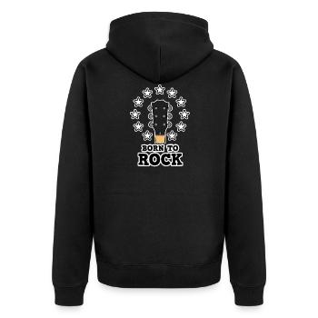 Music Metal Born to Rock Guitar Mesdames Messieurs - Veste à capuche bio Premium Unisexe - noir - Dos - Nico (187cm)