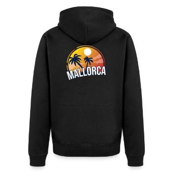 MALLORCA 3 - Veste à capuche bio Premium Unisexe - noir - Dos - Nico (187cm)